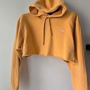 Adidas H Shmoo Cropped Hooded Sweatshirt Hoodie Hazy Orange